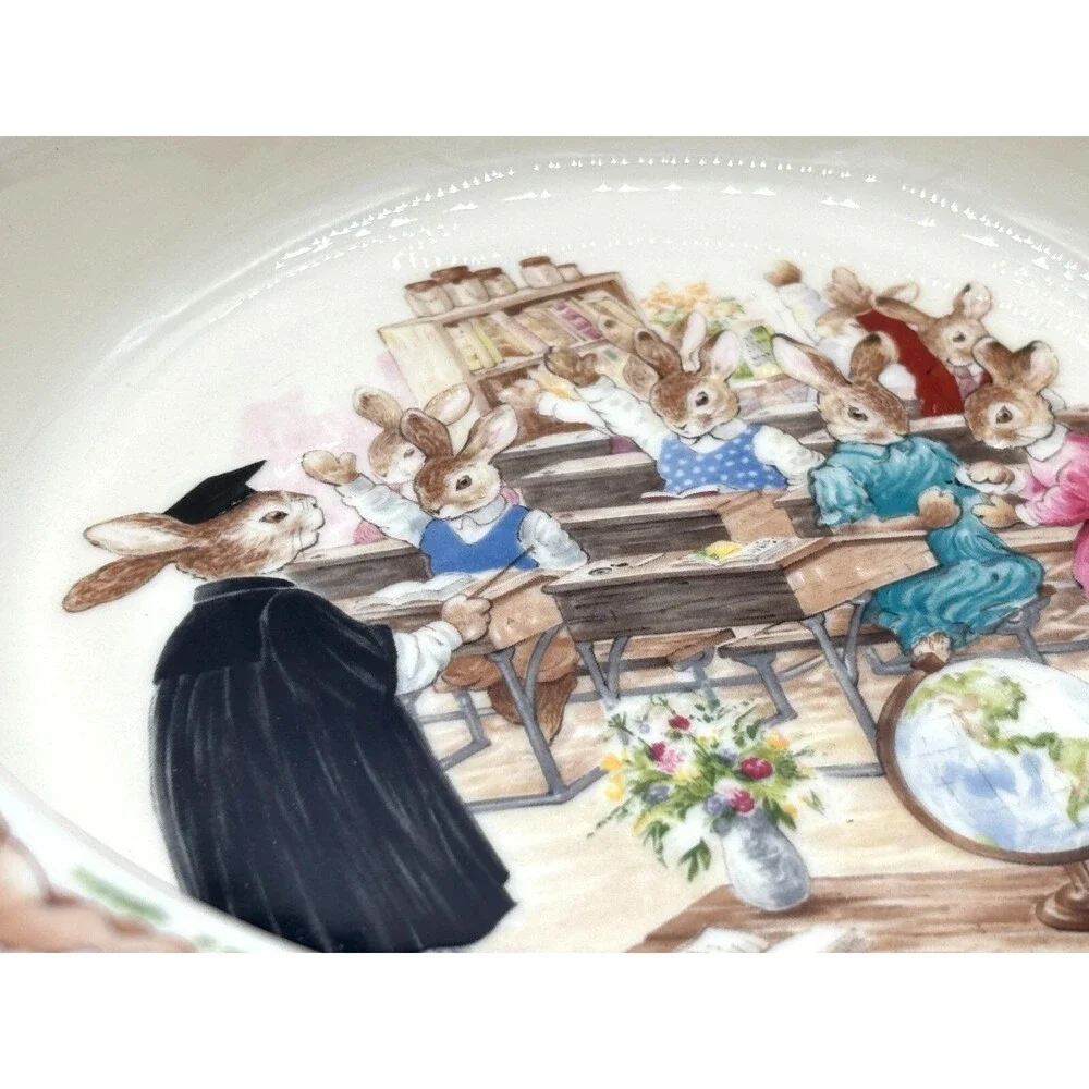 Royal‎ Doulton Bunnykins English Fine Bone China Baby Bowl Classroom Vintage EUC